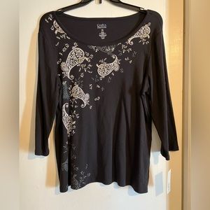 NWT Croft & Barrow Long Sleeve Top